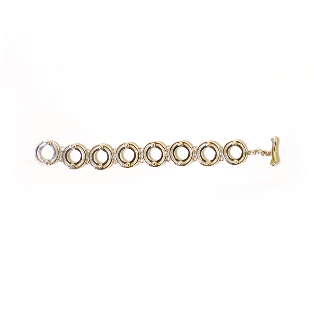 Bracciale artigianale motivo geometrico