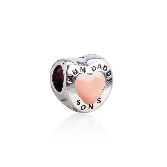 Bead Charm Cuore famiglia - Tedora