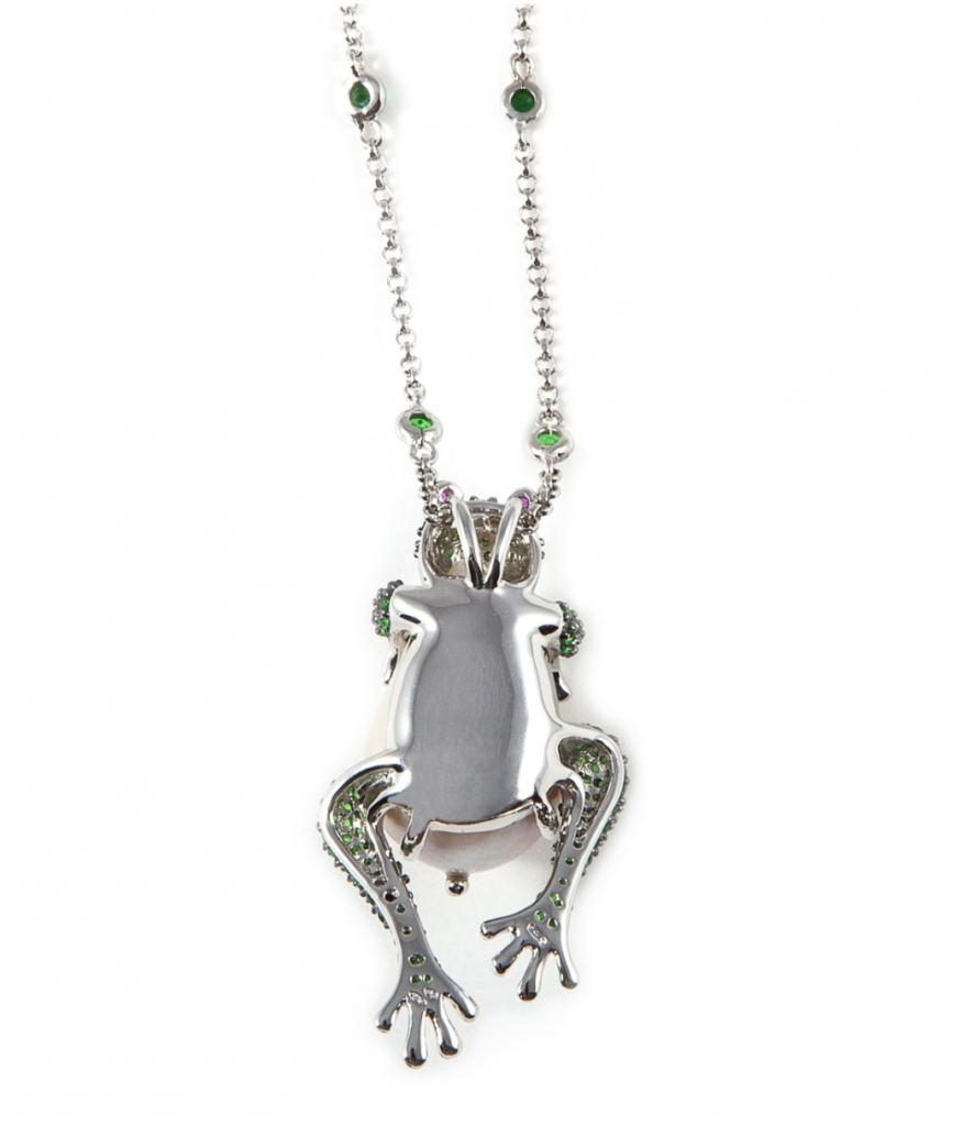 Frog and baroque pearl pendant – Latest Edition