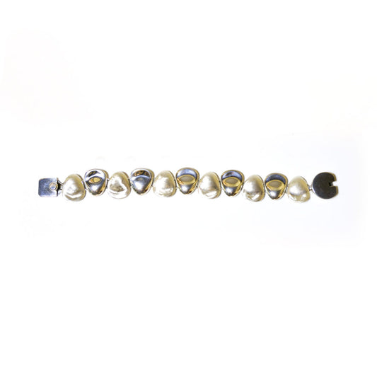 Handcrafted bracelet with "stones" motif